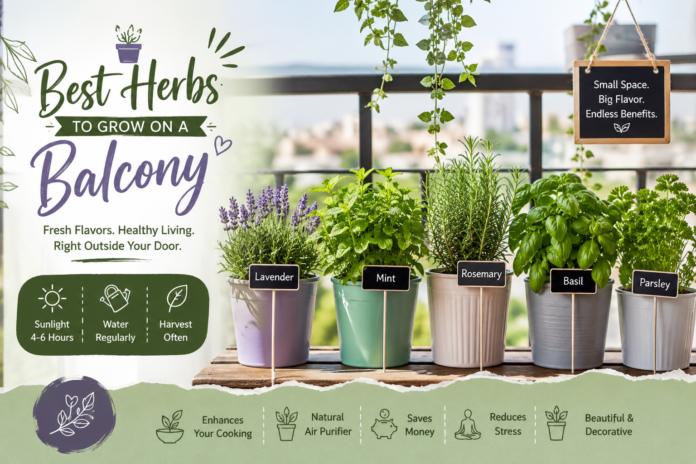 Best Herbs to Grow on a Balcony