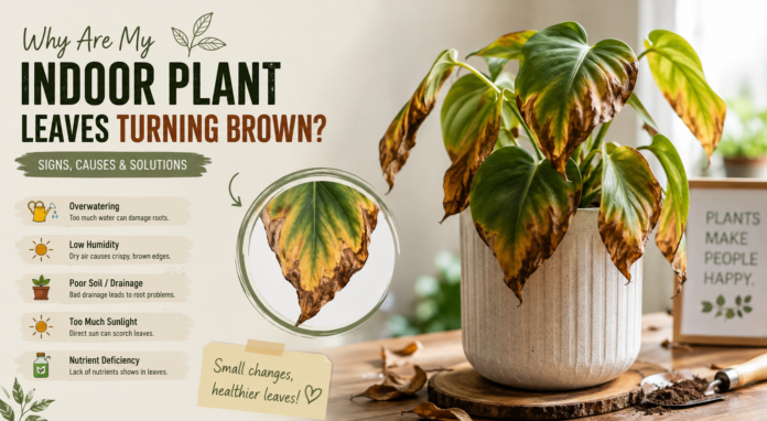 Indoor Plant Leaves Turning Brown