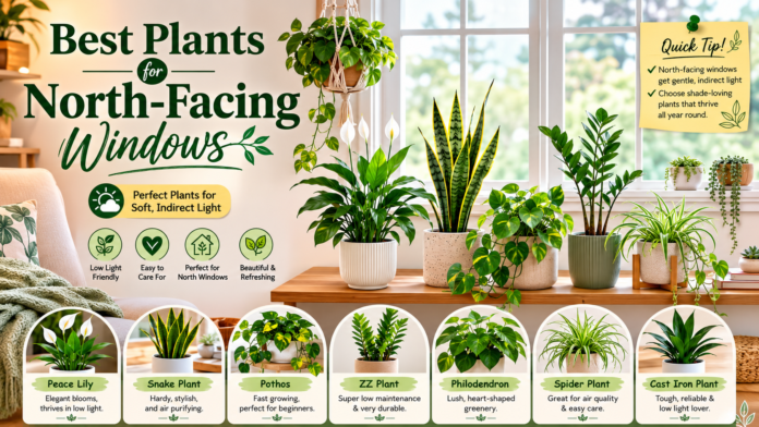 Best Plants for North-Facing Windows