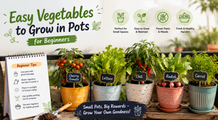 Easy Vegetables to Grow in Pots for Beginners