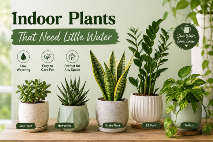 Indoor Plants That Need Little Water