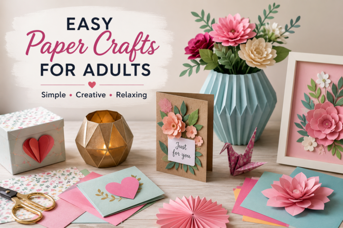 Easy Paper Crafts for Adults