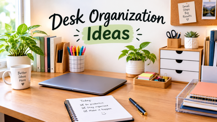 Desk Organization Ideas