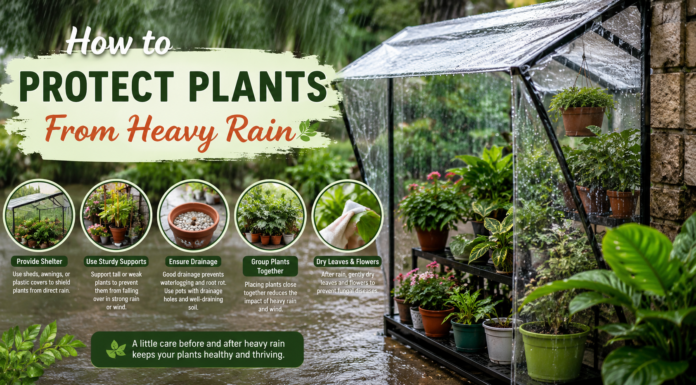 How to Protect Plants From Heavy Rain